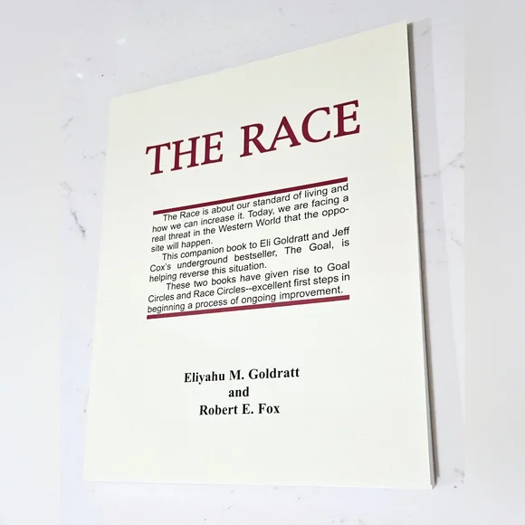 BOGO The Race Book By Eliyahu M. Goldratt And Robert E. Fox