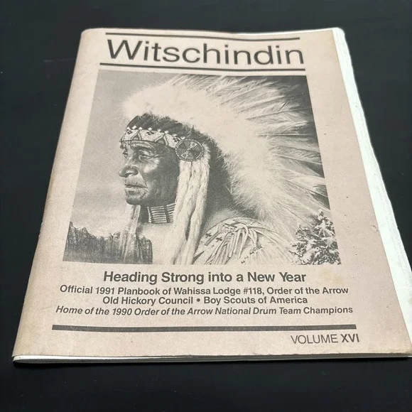 1991 Witschindin Wahissa Lodge 118 Order of the Arrow BSA Planbook OA Vintage