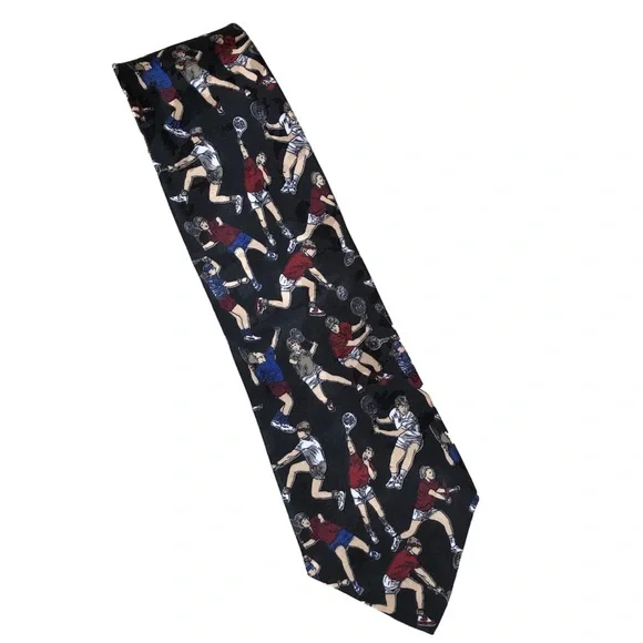 Concerto Vintage Made in USA Mens  Black Tie‎ Tennis Players