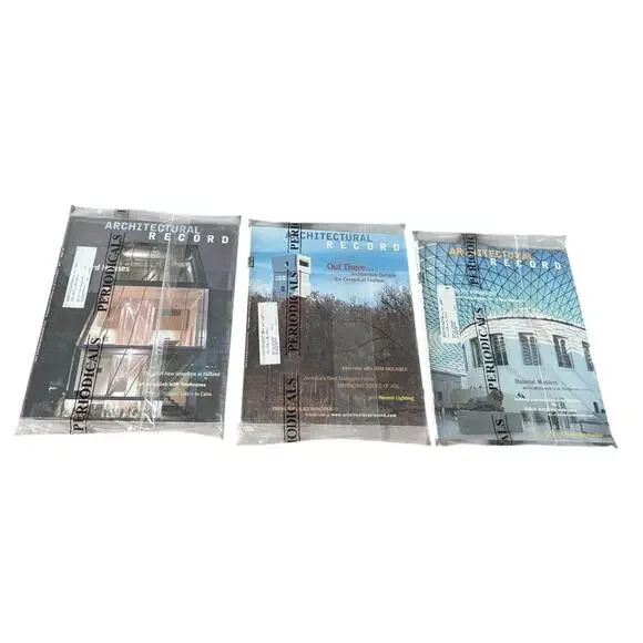 Architectural Record Magazine Lot 2000 2001 Richard Meier Sam Mockbee Sealed New