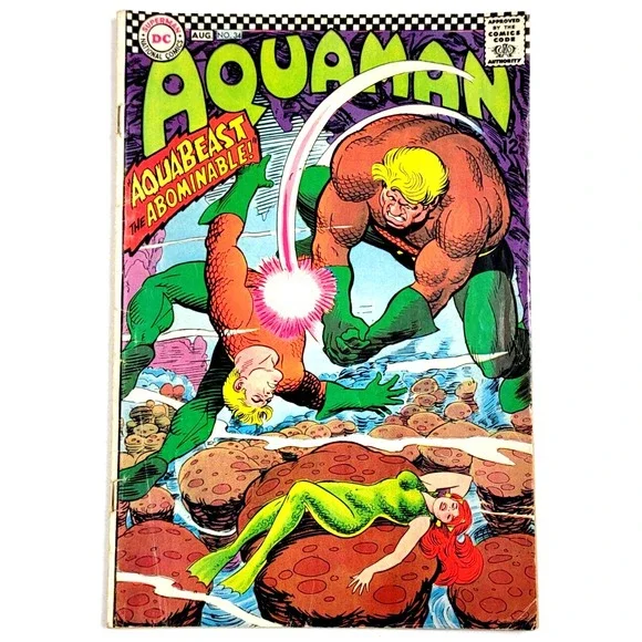 AQUAMAN‎ #34 (1967) -  VG-  / AQUABEAST