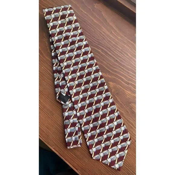Payne Stewart 100% Silk‎ Golf Neck Tie Made In USA