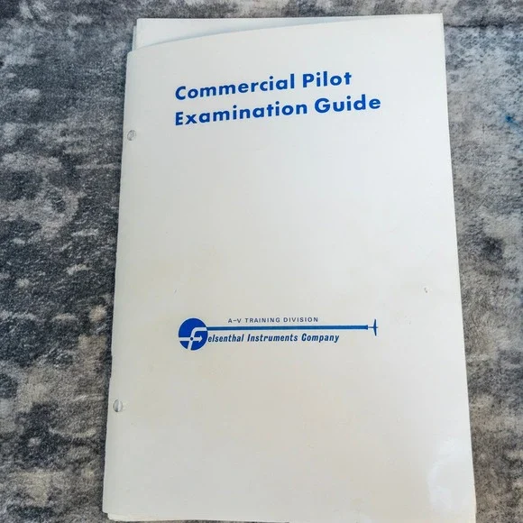 Vintage Commercial Pilot Examination Guide Felsenthal Instruments Manual