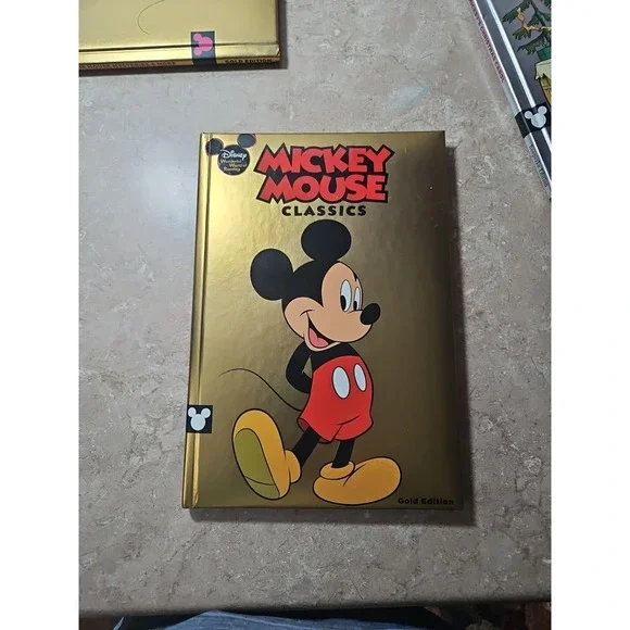 Mickey Mouse Book Classic Disney Wonderful World Reading-Gold Edition-Brand New-