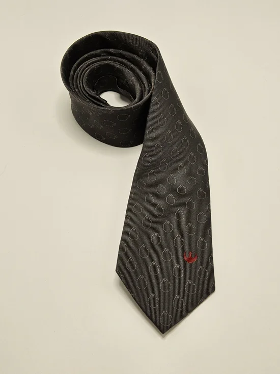 Star Wars 100% Silk Necktie – Millennium Falcon & Rebel Alliance (Dark Grey)