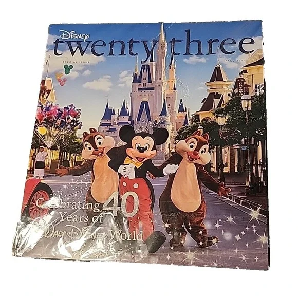 Disney D23 Celebrating 40 years of Walt Disney World Sealed‎ Magazine Fall 2011
