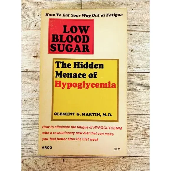 Low Blood Sugar Clement G Martin 1969 Arco Vintage Hypoglycemia Health Paperback