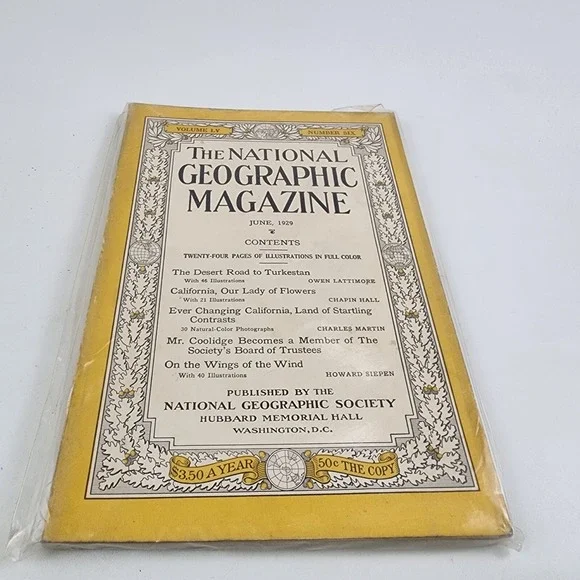 National Geographic Magazine June 1929‎ No Insert