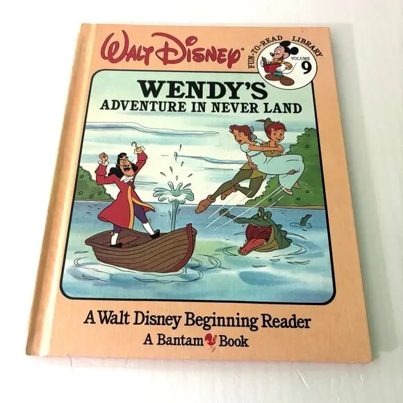 Wendy’s Adventure In Never Land  Disney Fun-to-Read Library Volume 9 Bantam Book