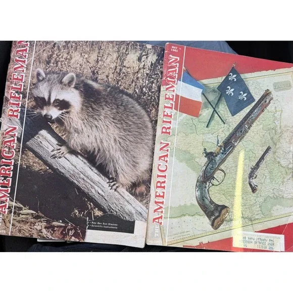 Vintage The American‎ Rifleman Magazine, March and May 1961 (lot of 2)