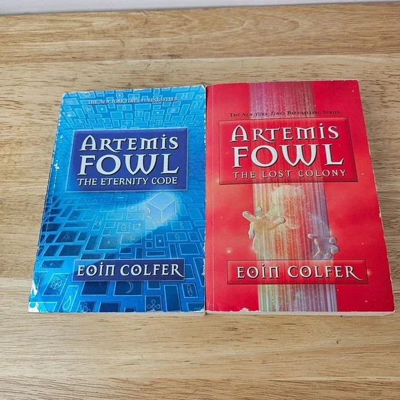 Lot of 2 by Eoin Colfer Paperback Books Artemis‎ Fowl Lost Colony Eternity Code