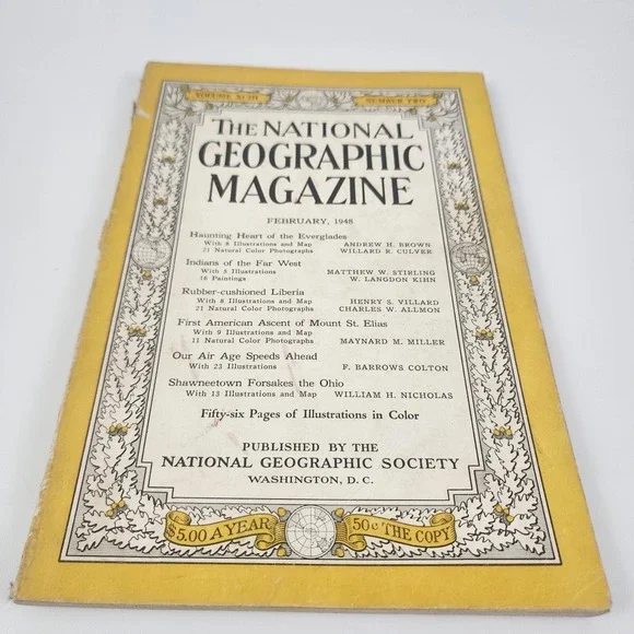 National Geographic Magazine February‎ 1948 No  Insert