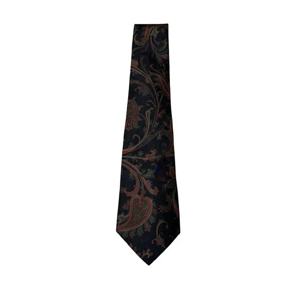 Pierre Cardin Men's All Silk Tie Geometric Paisley Print 3 3/4