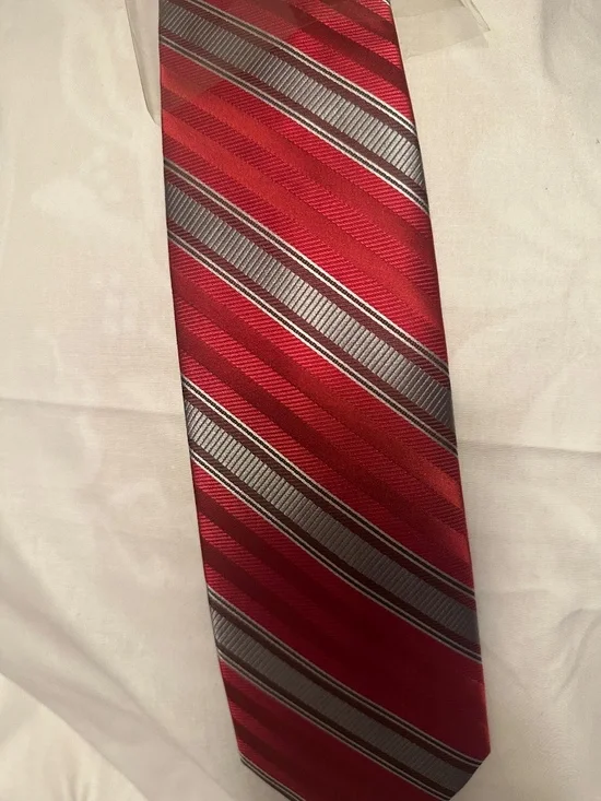 Paul Fredrick men's red tie