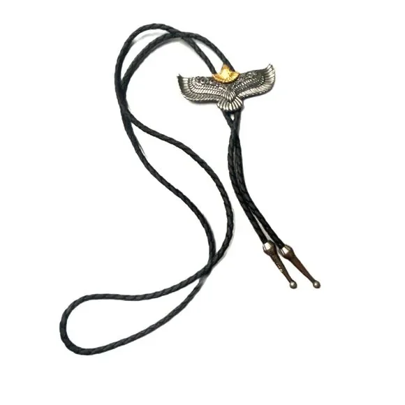 NWT 2 Color Eagle Bolo Tie, Western Style Cowboy Necktie Unisex