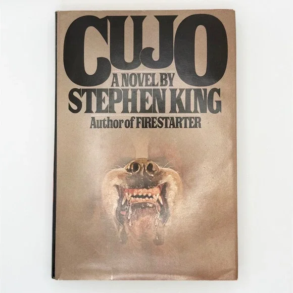 Cujo by Stephen King 1981 BCE Hardcover DJ Viking Horror Novel READ‎