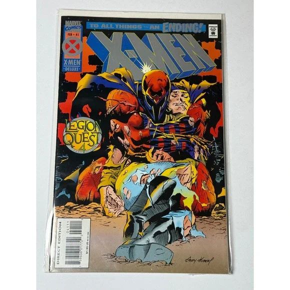 Marvel Comics X-Men 41 Deluxe Edition Legion Quest Part 4 Feb‎ 1995 Andy Kubert