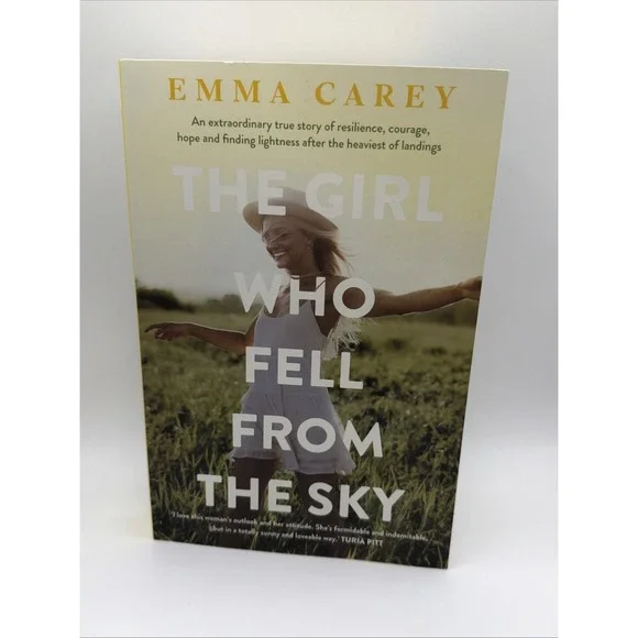 The Girl Who Fell‎ From The Sky Emma Carey Paperback Memoir Inspirational Book