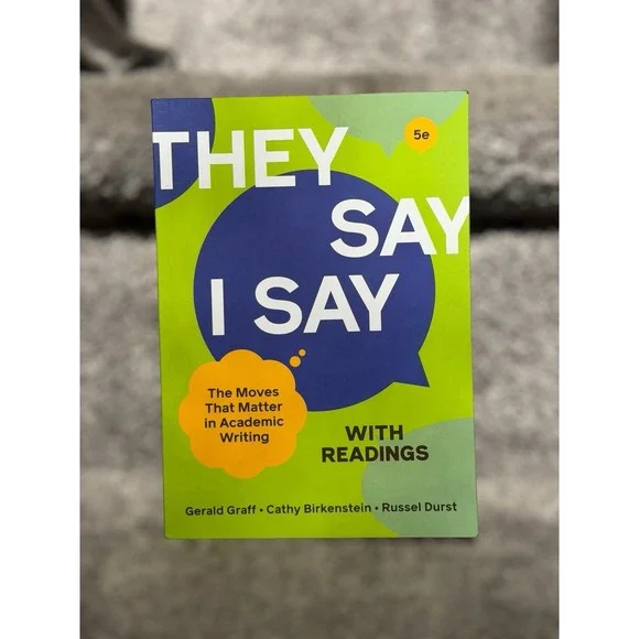 They Say/I Say With Readings‎ 5th Edition Graff Writing Textbook With Code