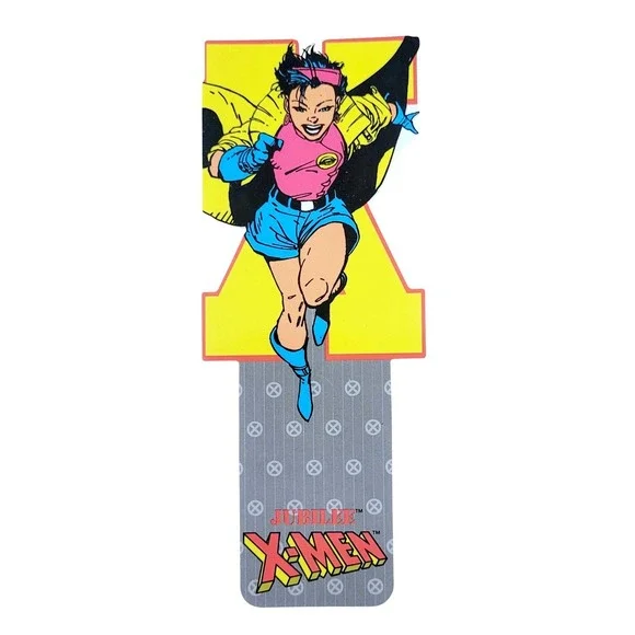 Vintage 90s X-Men Jubilee Bookmark die-cut Marvel Girl USA 1994 Antioch KS 32387