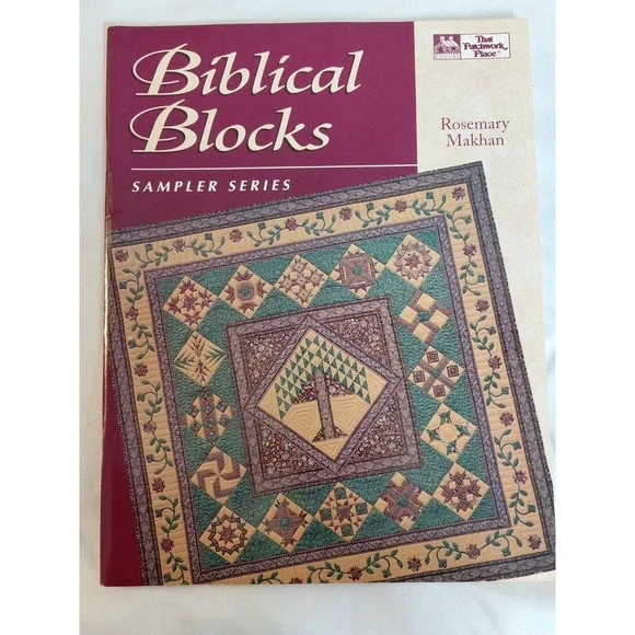Vintage 1993 Biblical Blocks Sampler Series Quilt Pattern Book Rosemary Makhan