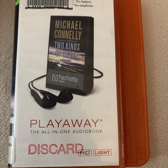 Playaway Audiobook Audio Book Ex Library - Two Kinds Of Truth - Michael Connelly