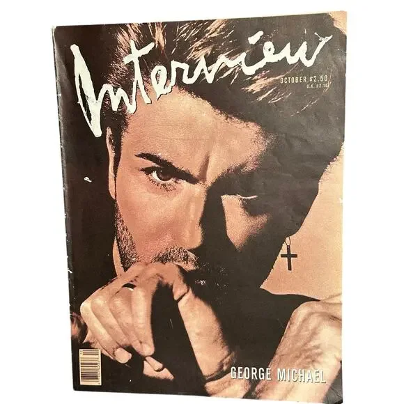 Vintage Interview Magazine George Michael Souled Out October 1988  11x14.5