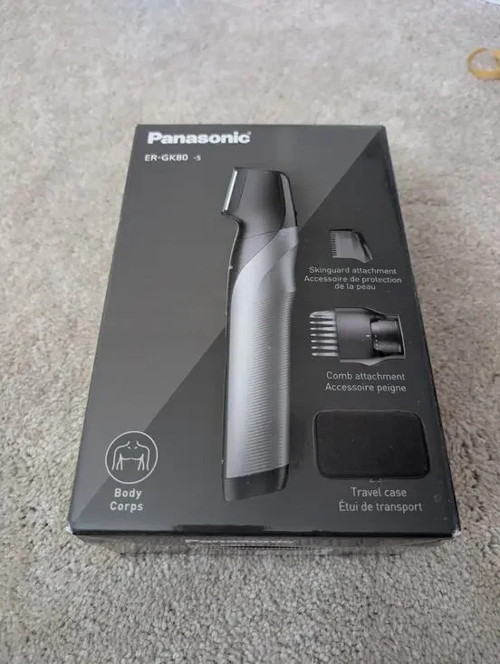 *NEW* Panasonic Body Groomer Wet/Dry Cordless Trimmer w/attachments (ER-GK80-S)