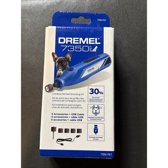 Dremel 7350-PET 4V Pet & Dog Nail Grinder, Easy-To-Use & Safe Nail Groomer