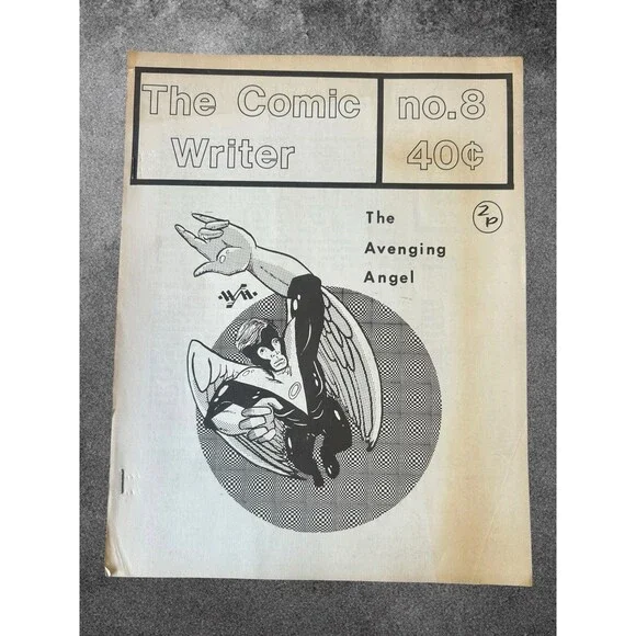 THE COMIC WRITER #8 Vintage 1970s Comic Fanzine Avenging Angel X-Men Cover