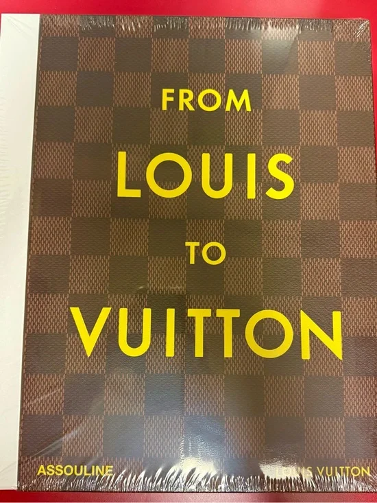 From Louis to Vuitton Hardcover Coffee Table Book - Brown & Yellow