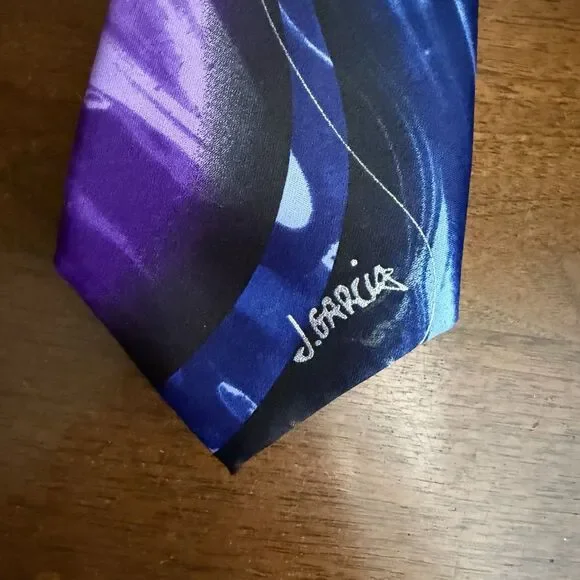 J. Garcia Silk Tie Butterfly Trap Special Edition Artist Signed 60” x 3