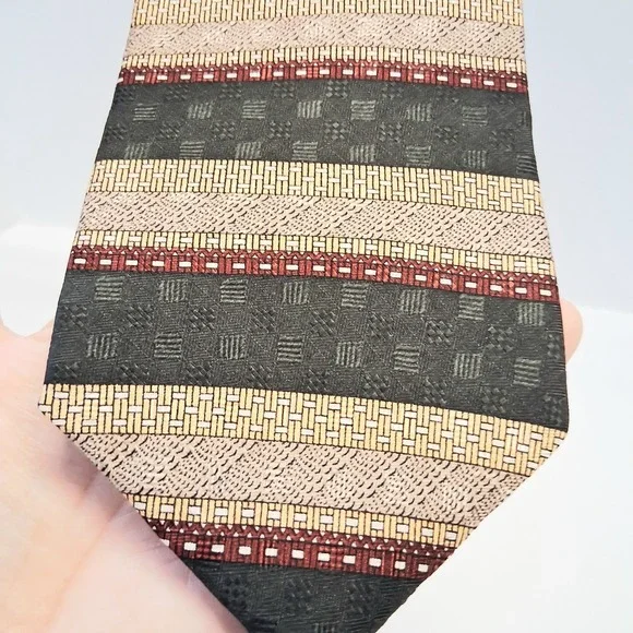 Zianetti Vintage Men's Silk Tie Italian Silk Collection Made In USA 4x57 EUC