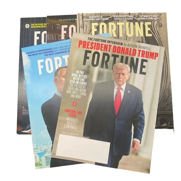 Fortune Magazine Bundle Lot of 5 2025 2026 Finance AI Business Money Entrep