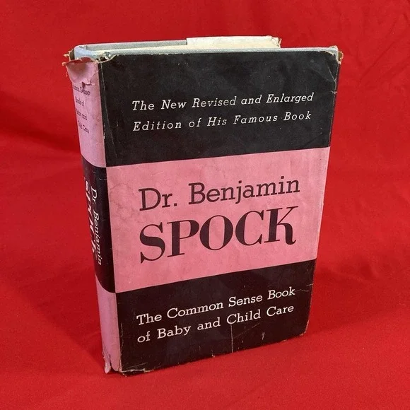 Dr. Benjamin Spock Common Sense Book Baby Care / HC DJ / Revised & Enlarged BCE