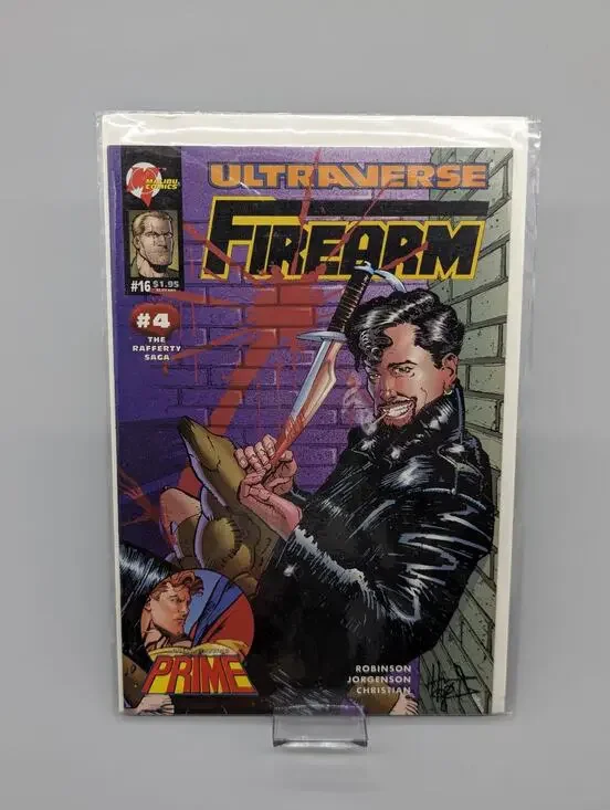 Ultraverse Firearm Issue #16 Comic Book Malibu Comics 1993 Boarded
