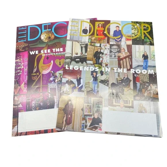 ELLE DECOR Magazine Bundle Lot of 2 May - July 2026 Home Design Interior Decor