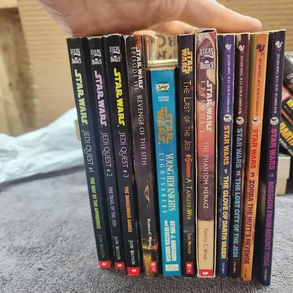 11 Various Star Wars paperback Books scholastic jedi collection X