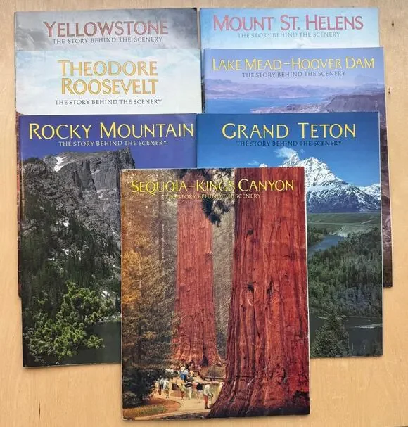 Lot of 7 The Story Behind the Scenery Series Paperbacks 1980s American West