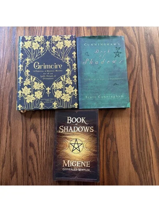 Book Of Shadows, Grimoire Cunningham, Migene, Murphy-Hiscock 3 Witchcraft Books