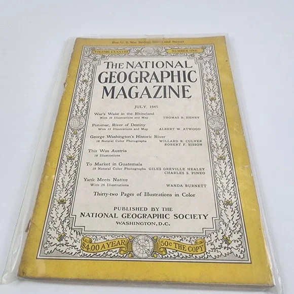 National Geographic Magazine July 1945‎ No Insert