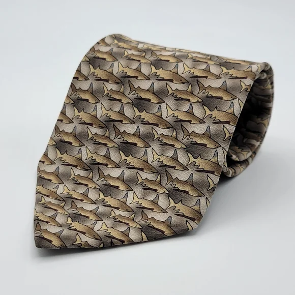 The Nature Conservancy Preservation Collection‎ Dusky Shark Silk Necktie Tie