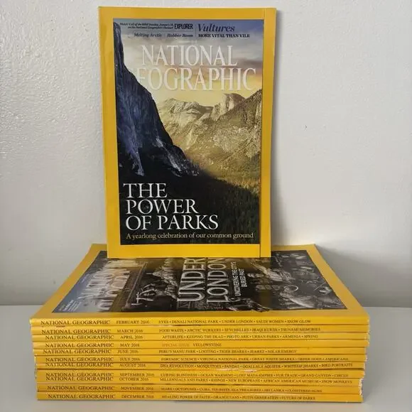 National Geographic Magazine 2016 Complete Year Set 12 Issues Full Lot