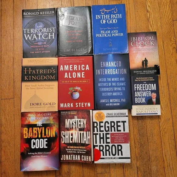 11 Book Lot Politics‎ Religion Counter Terrorism History Non Fiction USA Mystery