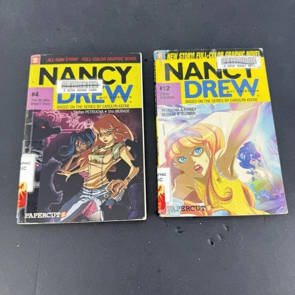 Nancy Drew Graphic Novel Lot #4 & #12 PaperCutz PB Library Edition Carolyn Keene