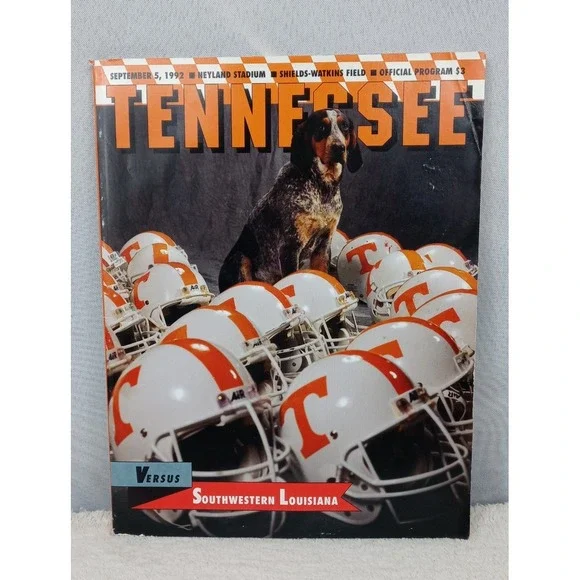 1992 Tennessee‎ Vols Gameday Program vs Southern LA Smokey UT Football NCAA