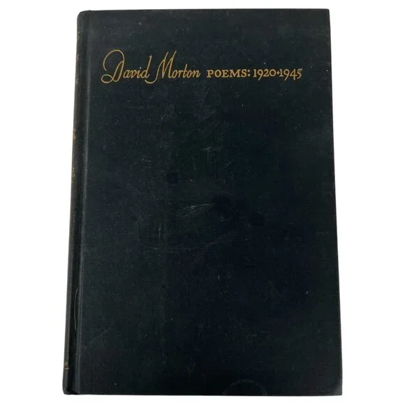 David Morton Poems 1920-1945 First Edition Hardcover‎ Borzoi Books Poetry Book