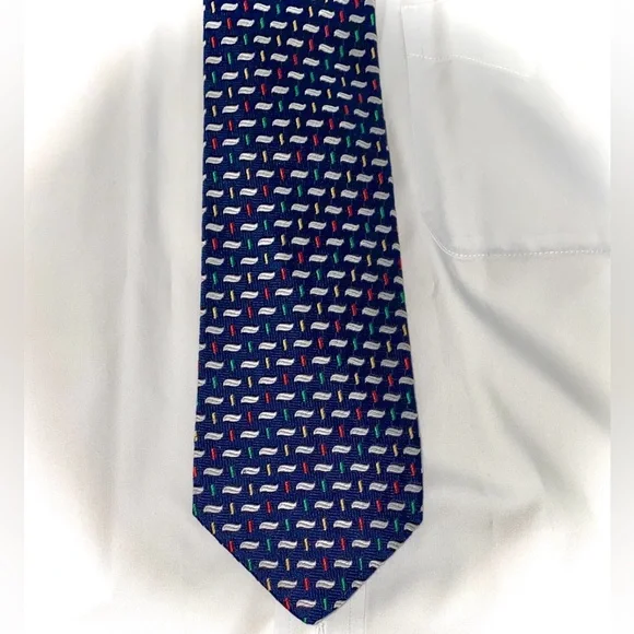 Bullock and Jones Navy Silk Tie