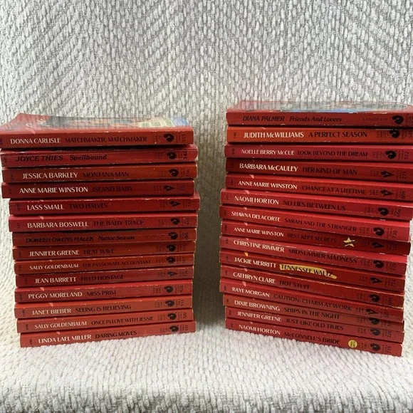Silhouette Desire‎ Romance Paperback Books Lot of 29 Various Authors 1983-1993