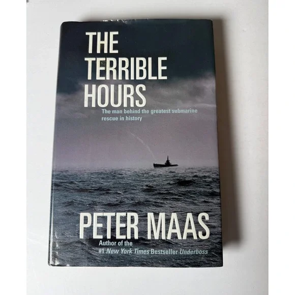 The Terrible Hours Peter Maas‎ Hardcover Submarine Rescue History 0060194804